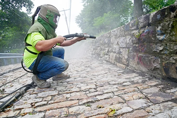 Graffiti removed at Gospel Hill area in Altoona